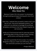Creator OS - A System for Creators Who Want To Be Taken Seriously