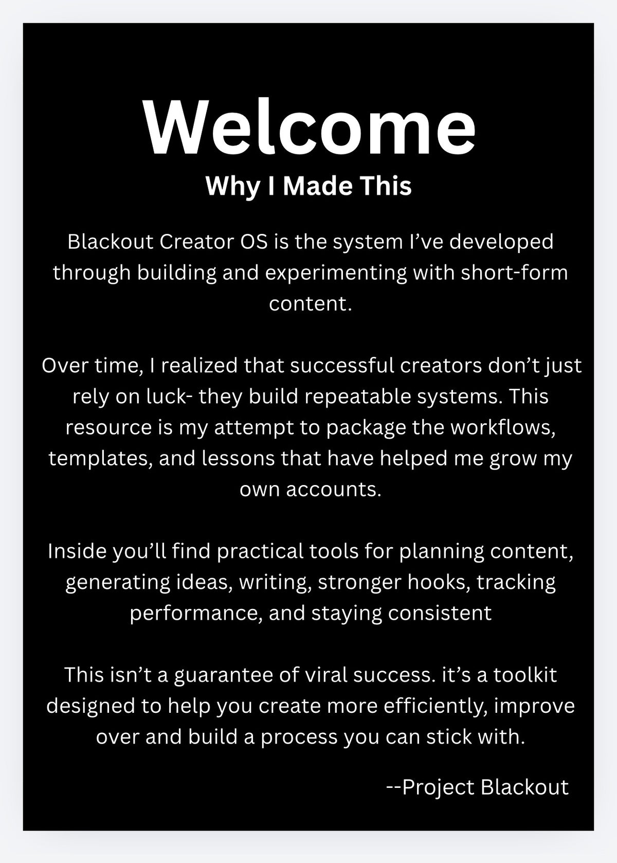 Creator OS - A System for Creators Who Want To Be Taken Seriously